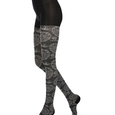 Paisley Patch Cotton Blend Sweater Tights